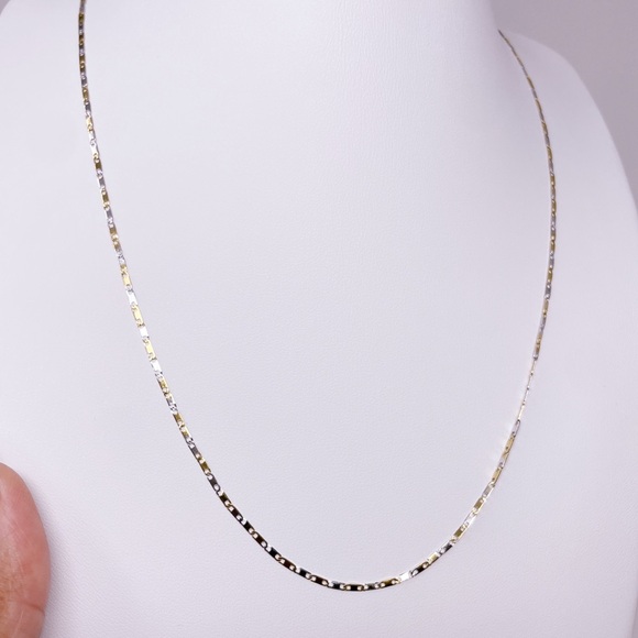 Stainless Steel Silver & Gold Necklace - Picture 4 of 14